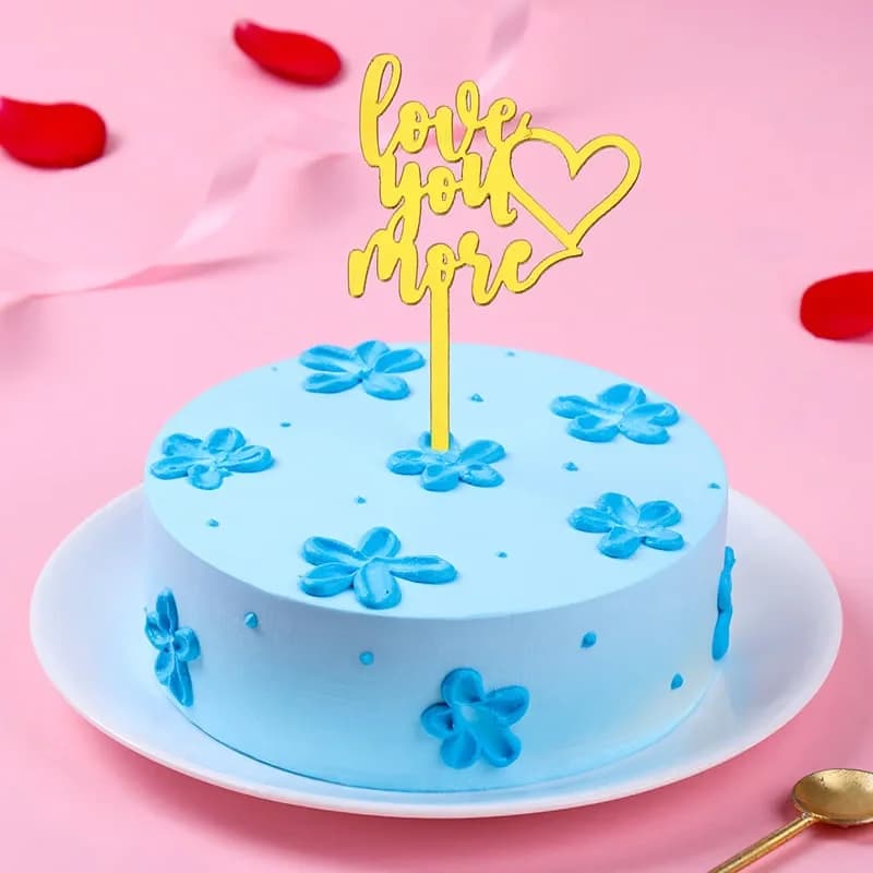 Love Blue Blossom Chocolate Cake Sweet — view 2 of 3