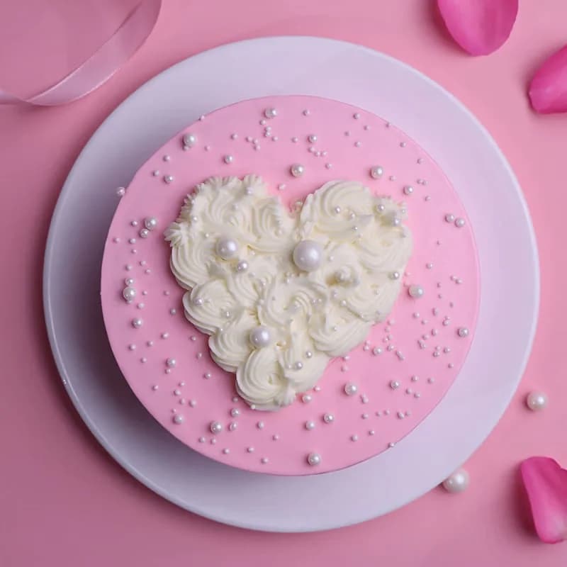Elegant Heart Embrace Cake Delice — view 3 of 3