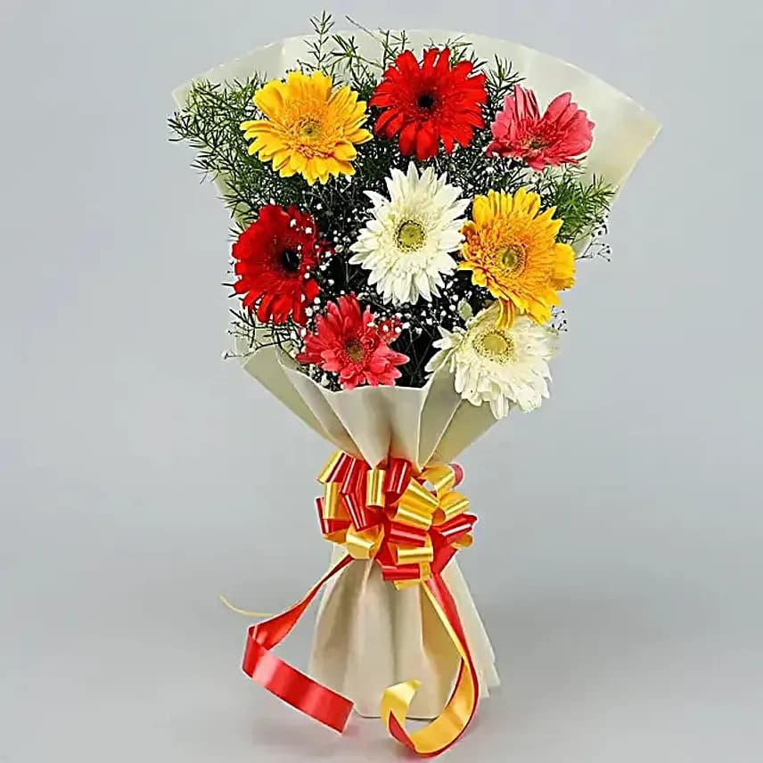 Vibrant Gerbera Medley Flowers  Bouquet — view 3 of 4