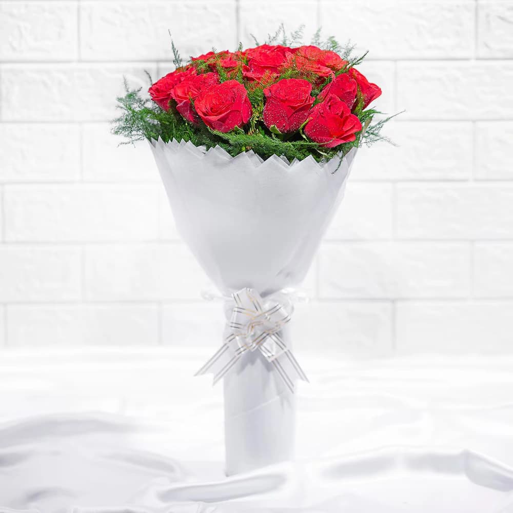 Heavenly Love Red Roses Flowers  Bouquet — view 1 of 3