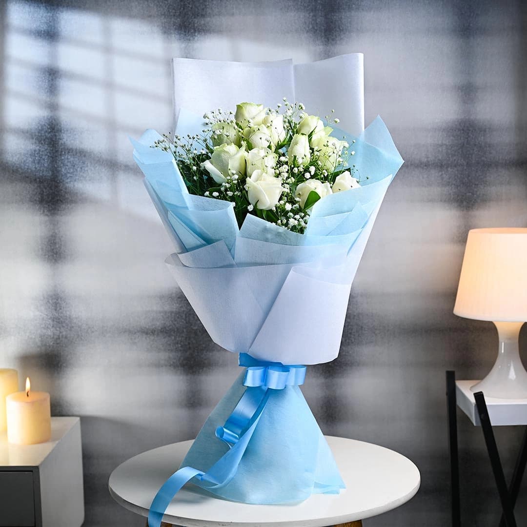 White Rose Devotion Flowers Bouquets — view 1 of 3