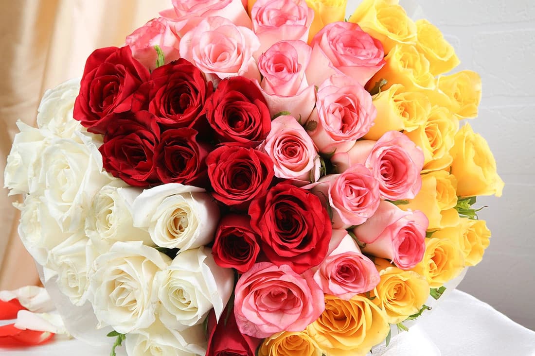 Multi colored Flowers  rose bouquet — view 3 of 3