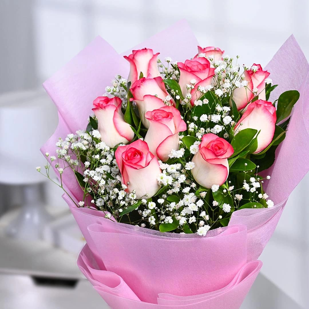 A Forever Promise In Pink Roses Flowers — view 3 of 4