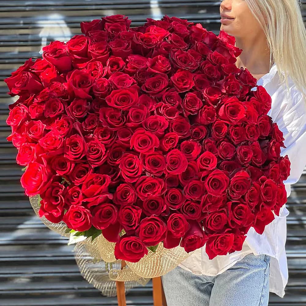 Red Rose Key to Heart Flowers Bouquet — view 1 of 7