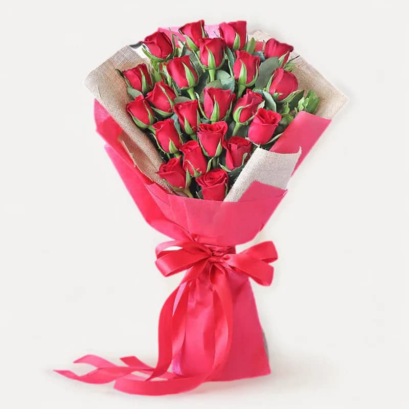 20 Red Roses Passion  Flowers Bouquet — view 1 of 1