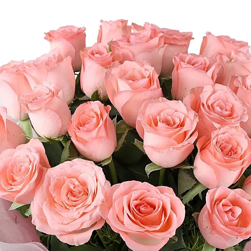 Graceful 25 Pink Roses Flowers  Bouquet — view 4 of 4