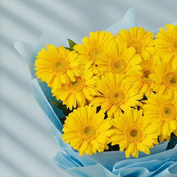 Shineshine Yellow Gerbera Flowers Bouquet — view 4 of 4