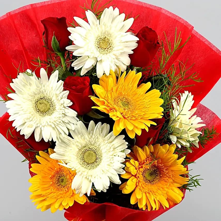 Mixed Elegance Gerberas Flowers  Bouquet — view 2 of 4