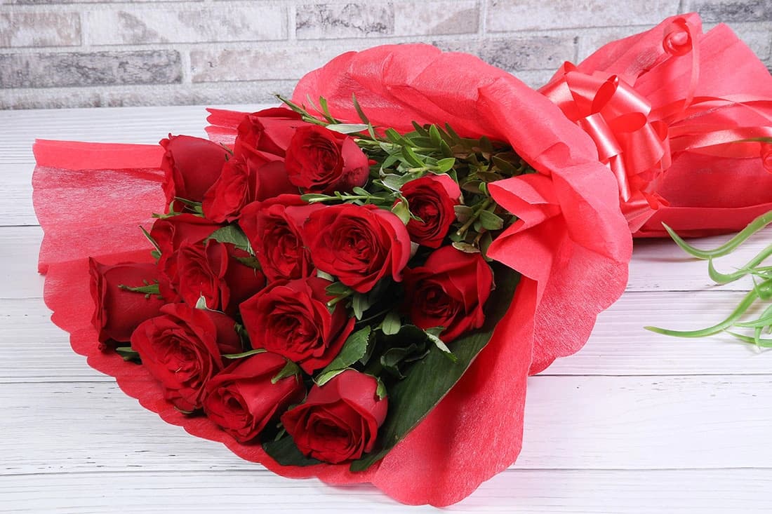 Red velvet rose Flowers  bouquet — view 2 of 3