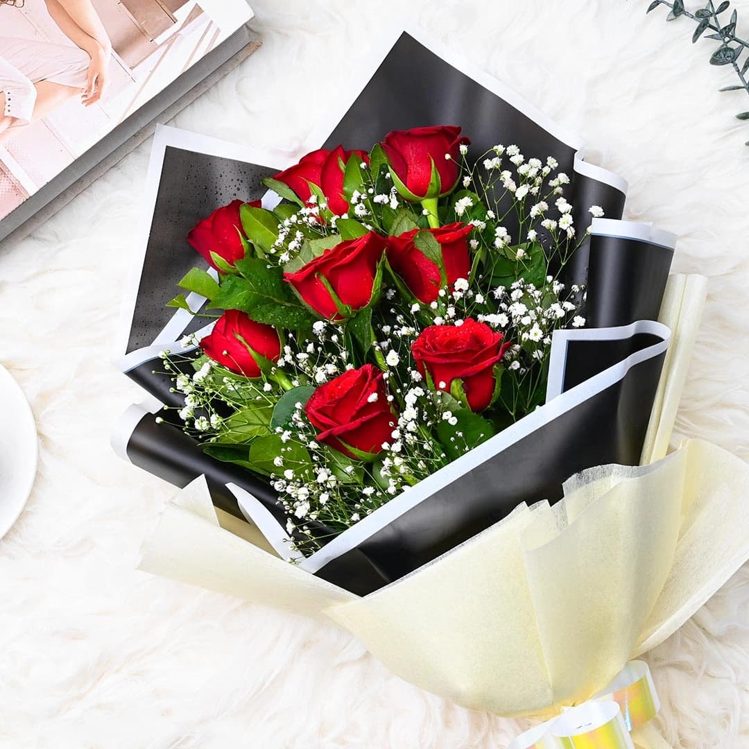 Heartfelt Red Roses Flowers  Bouquet — view 2 of 4