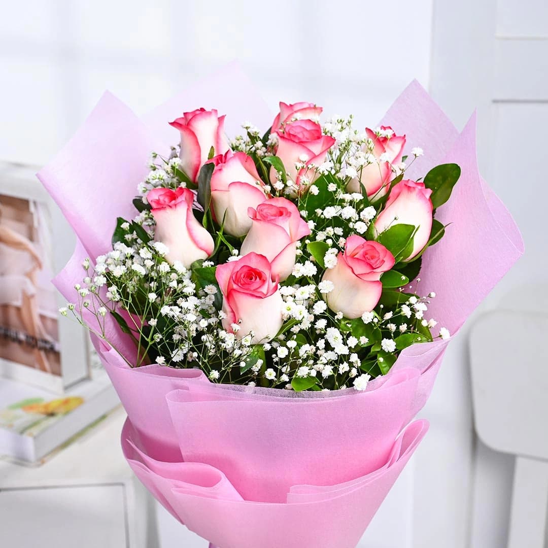 A Forever Promise In Pink Roses Flowers — view 4 of 4