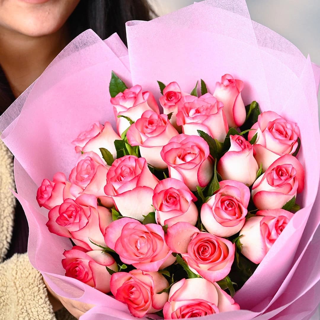 Timeless Pink Flowers  Roses Beauty Bouquet — view 3 of 3