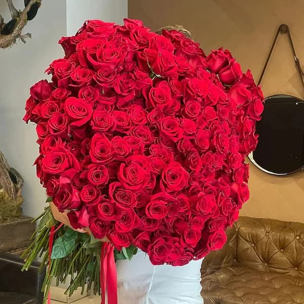 Red Rose Key to Heart Flowers Bouquet — view 6 of 7
