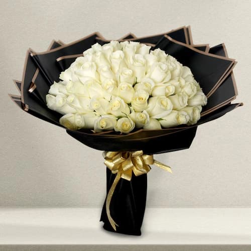 Pure Peaceful White Flowers  Roses — view 1 of 3