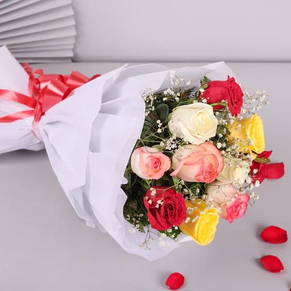Mixed Roses Romantic Flowers  Bouquet — view 2 of 6