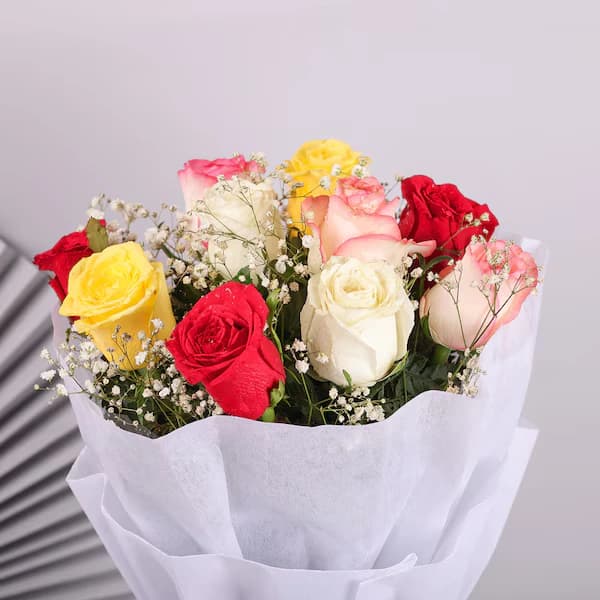 Mixed Roses Romantic Flowers  Bouquet — view 5 of 6