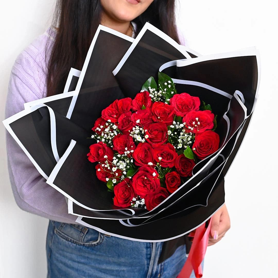Red Roses Temptation Flowers  Bouquet — view 3 of 4