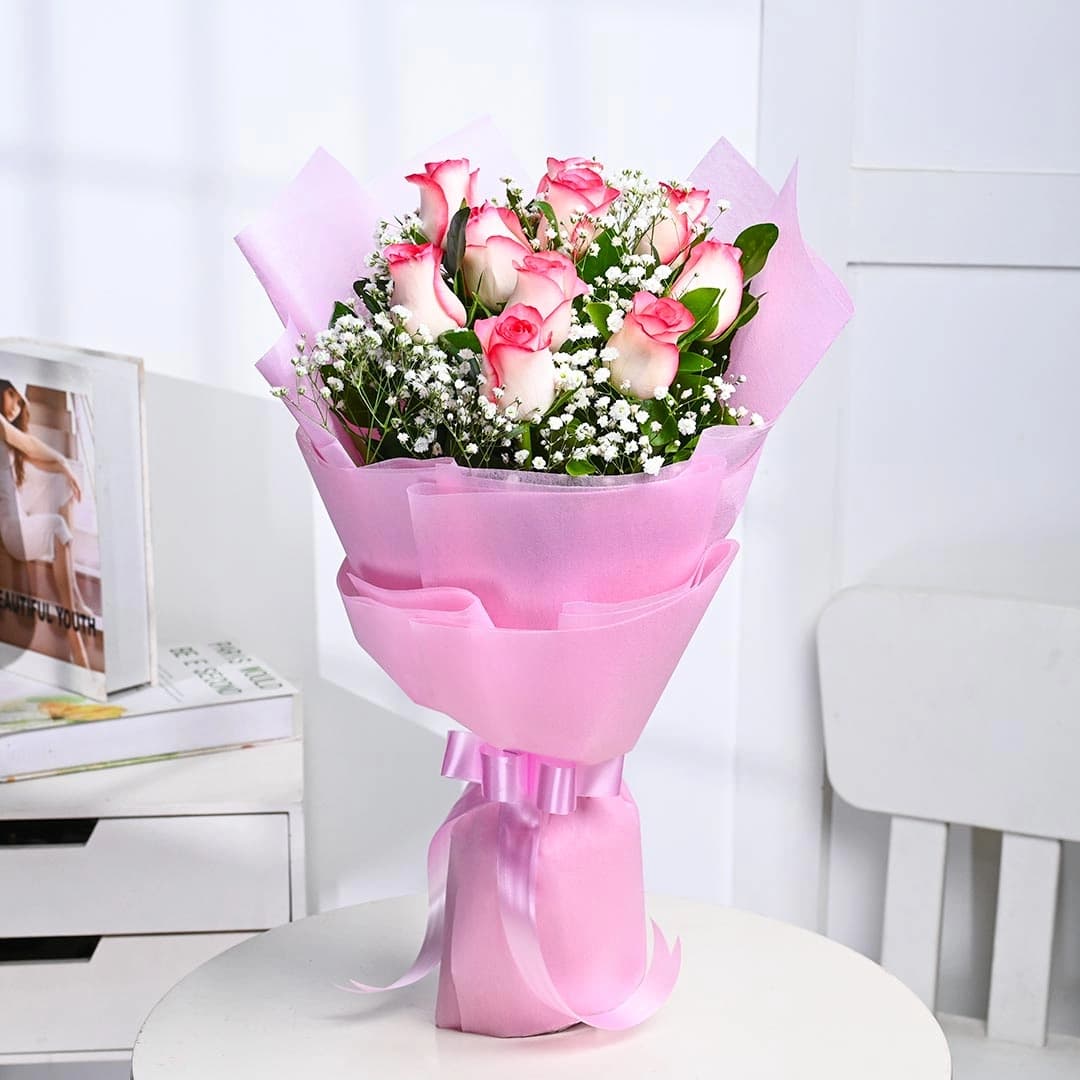 A Forever Promise In Pink Roses Flowers — view 2 of 4
