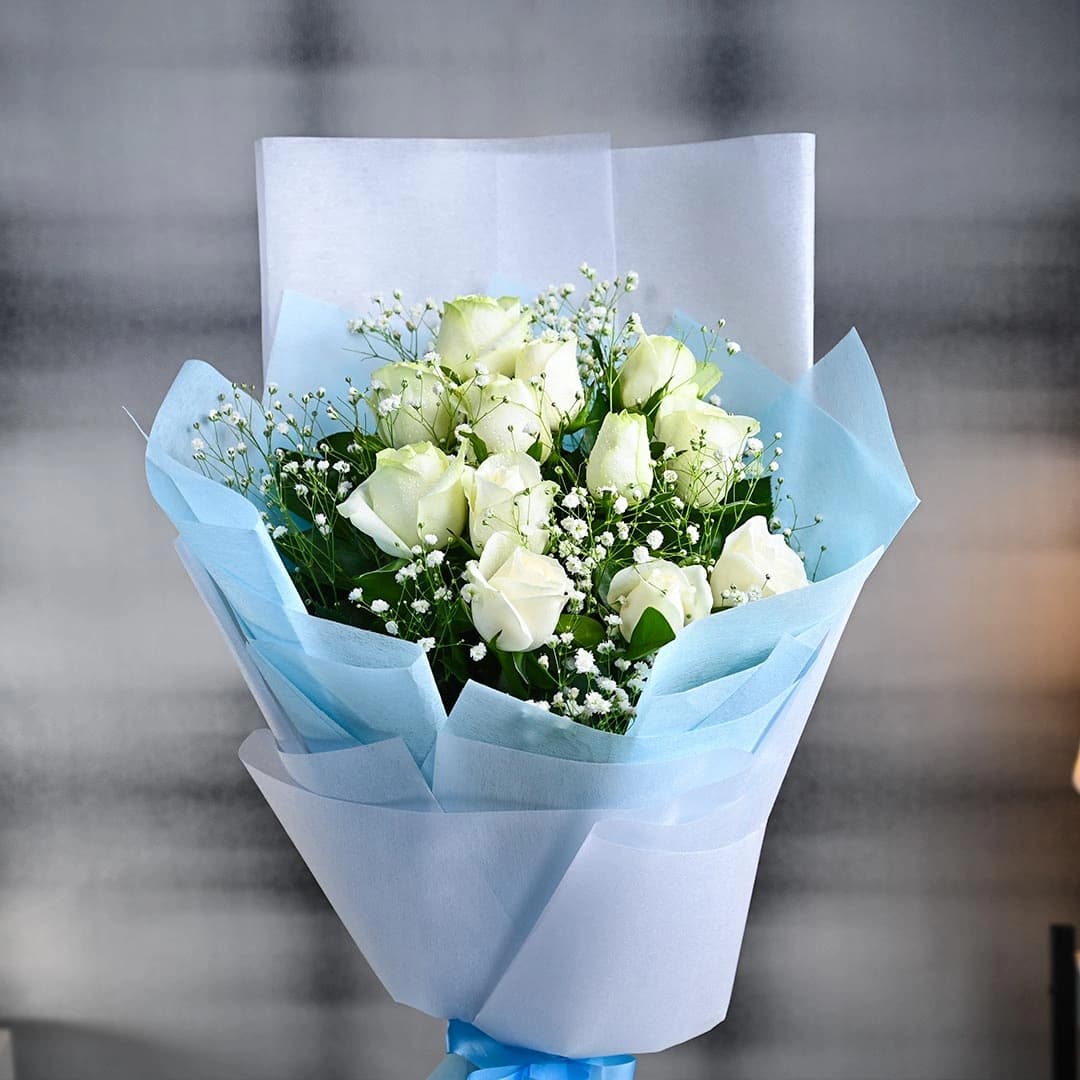 White Rose Devotion Flowers Bouquets — view 2 of 3