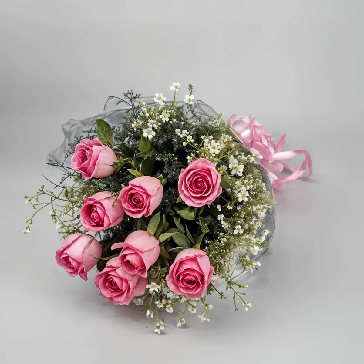 Dreamy Pink Rose Flowers  Bunch — view 1 of 1