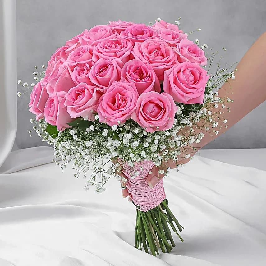 Romantic Blush Rose Flowers  Bouquet — view 1 of 5