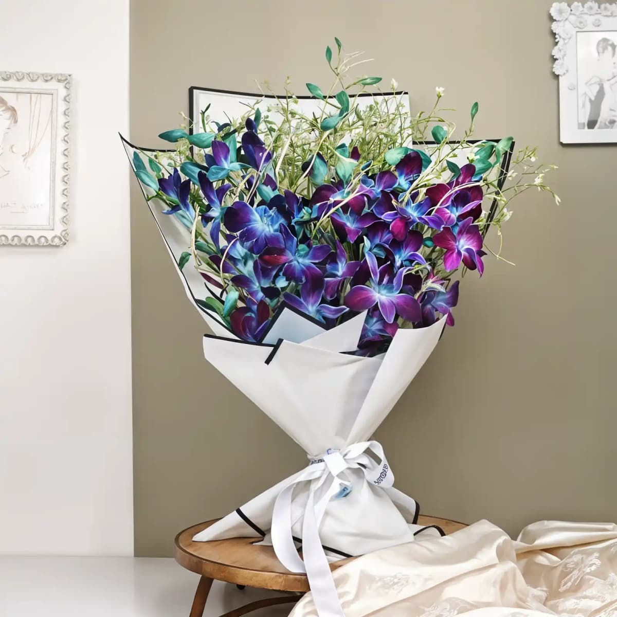 Blue Orchid Flowers  Bouquet — view 1 of 2