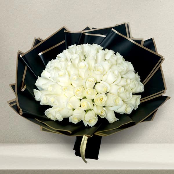 Pure Peaceful White Flowers  Roses — view 2 of 3