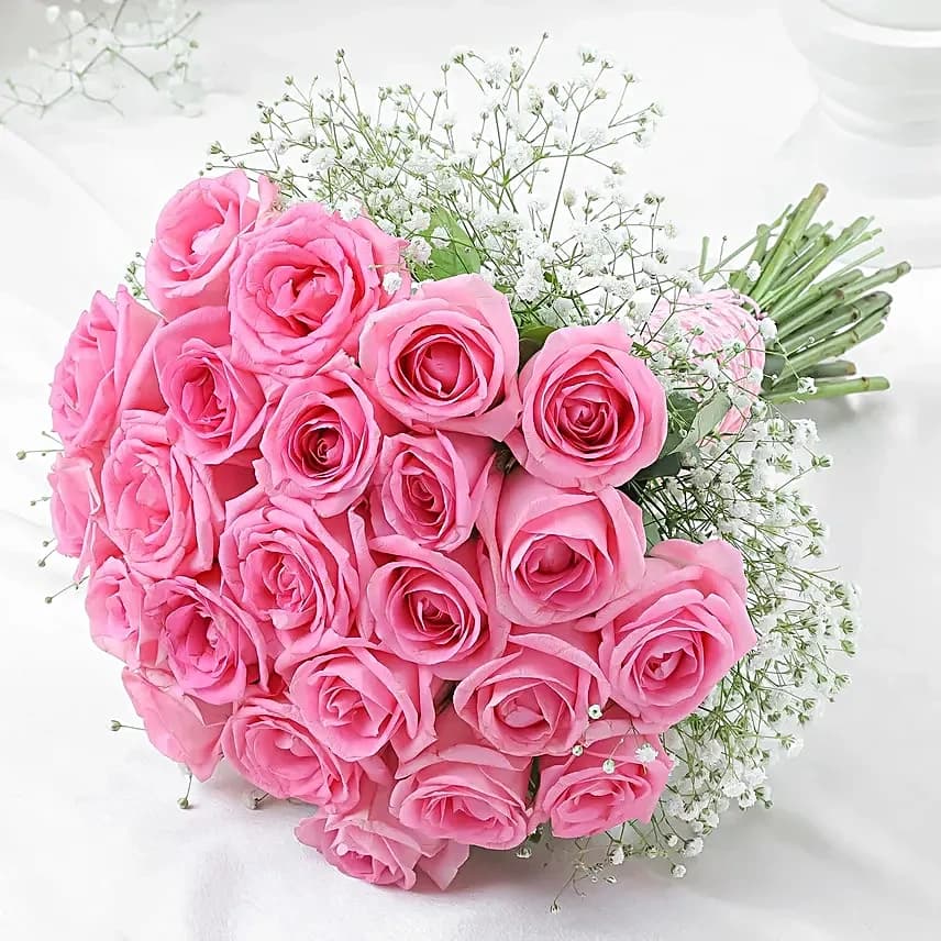 Romantic Blush Rose Flowers  Bouquet — view 3 of 5