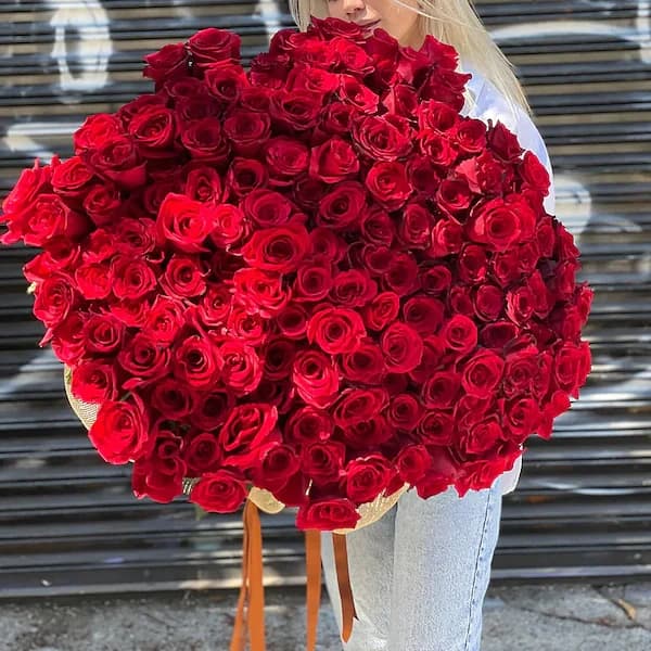 Red Rose Key to Heart Flowers Bouquet — view 7 of 7