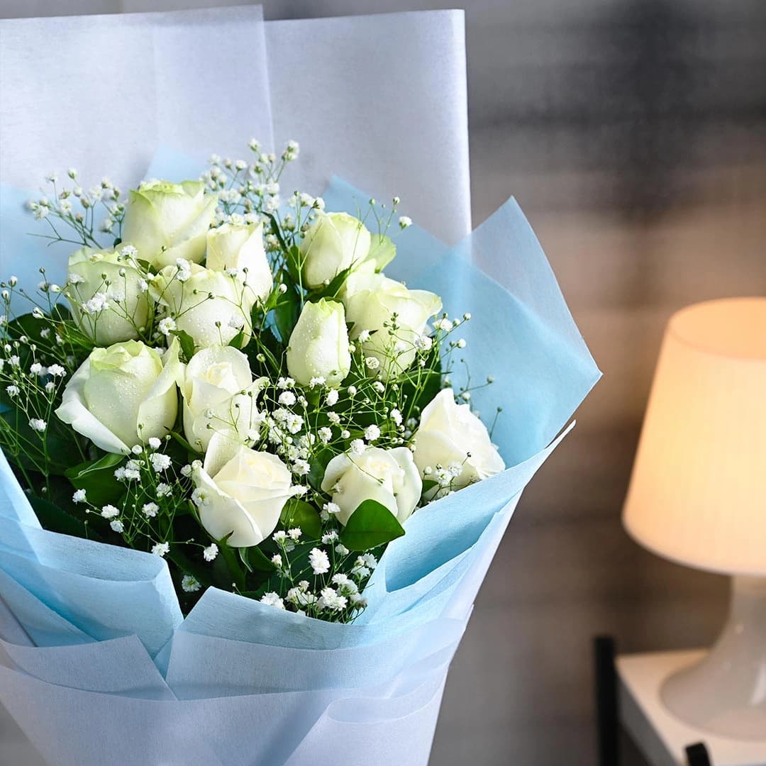 White Rose Devotion Flowers Bouquets — view 3 of 3