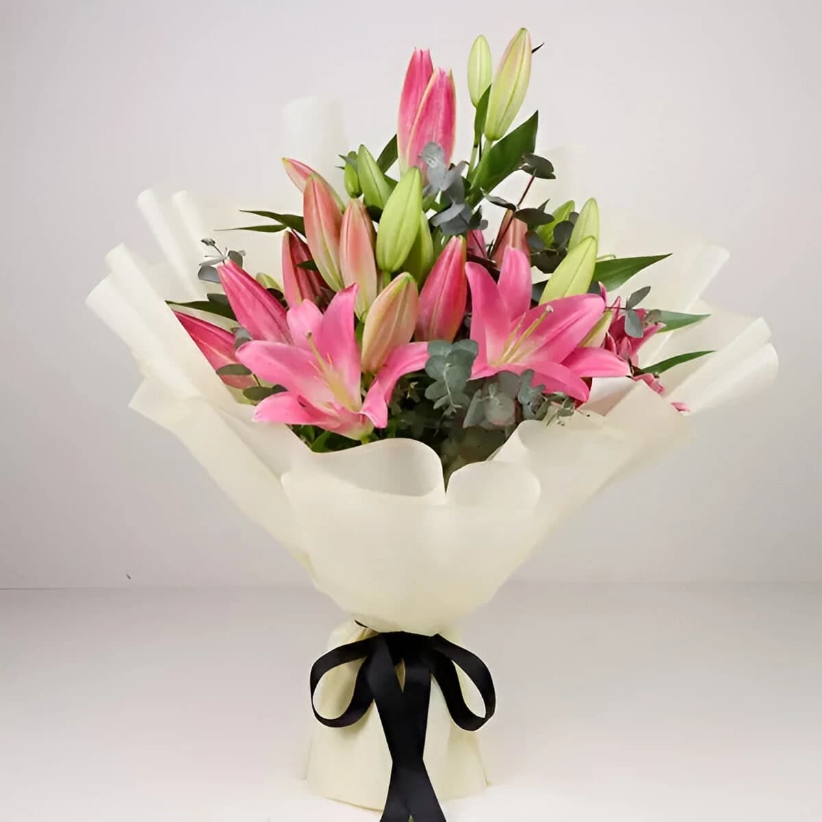 Pretty Pink Lily Flowers  Bouquet — view 2 of 2