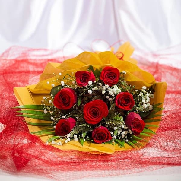 Mystique 8 Red Roses Flowers  Bouquet — view 3 of 3