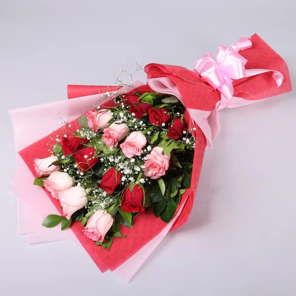 Layered Mix Roses Bouquet Flowers Bouquet — view 2 of 3