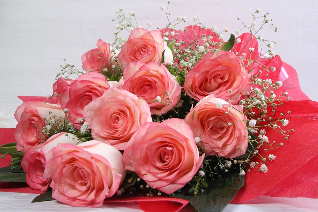 Pink rose love Flowers  bouquet — view 4 of 4