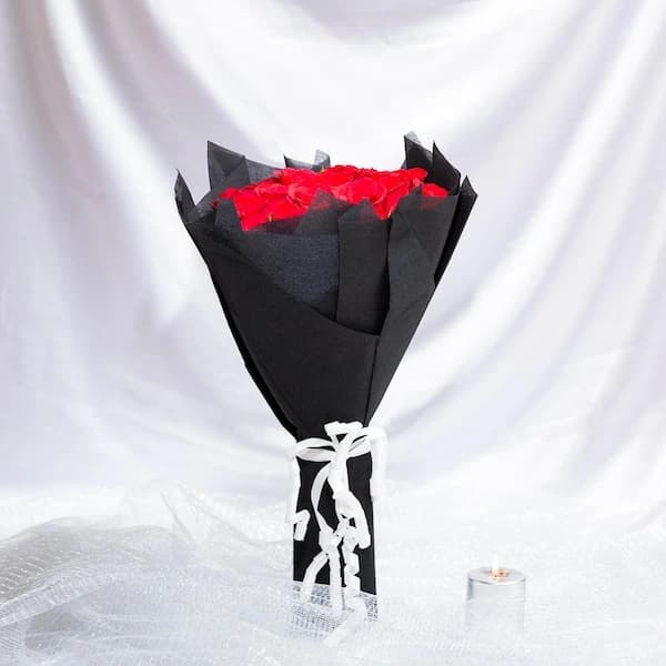 Mesmerizing Red Roses  Flowers Bouquet — view 2 of 3
