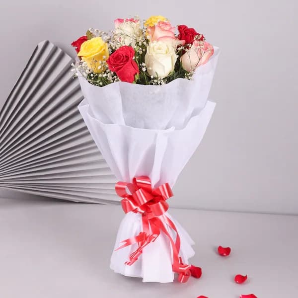 Mixed Roses Romantic Flowers  Bouquet — view 4 of 6