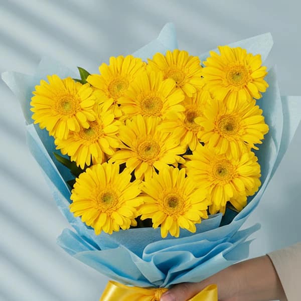 Shineshine Yellow Gerbera Flowers Bouquet — view 3 of 4
