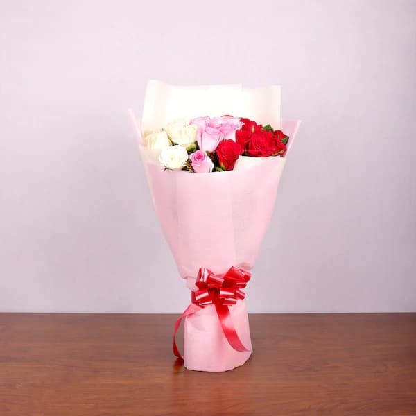 Special Mix Roses Bunch Flowers Bouquet — view 4 of 4