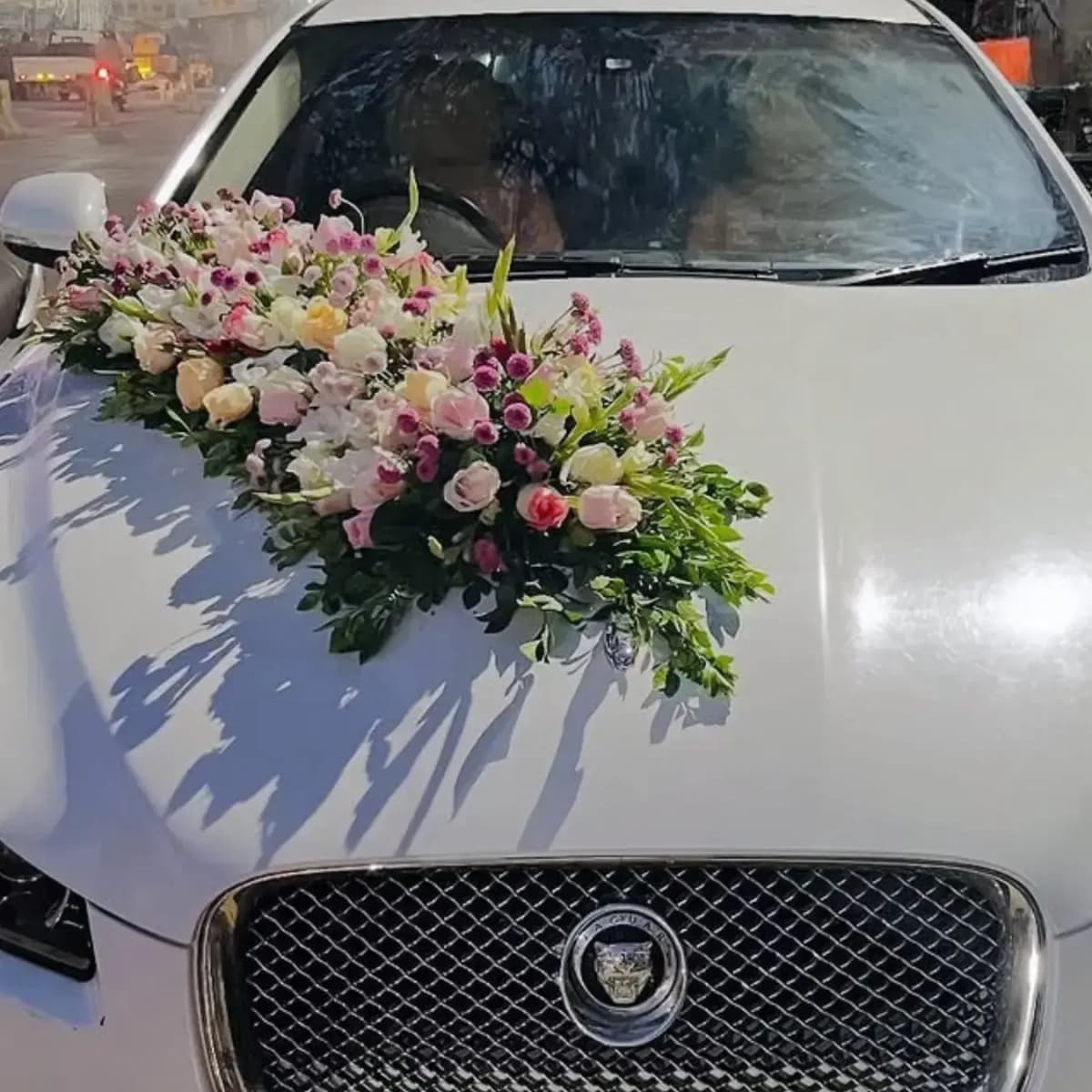 Personalized Wedding Car Floral Decor — view 2 of 2