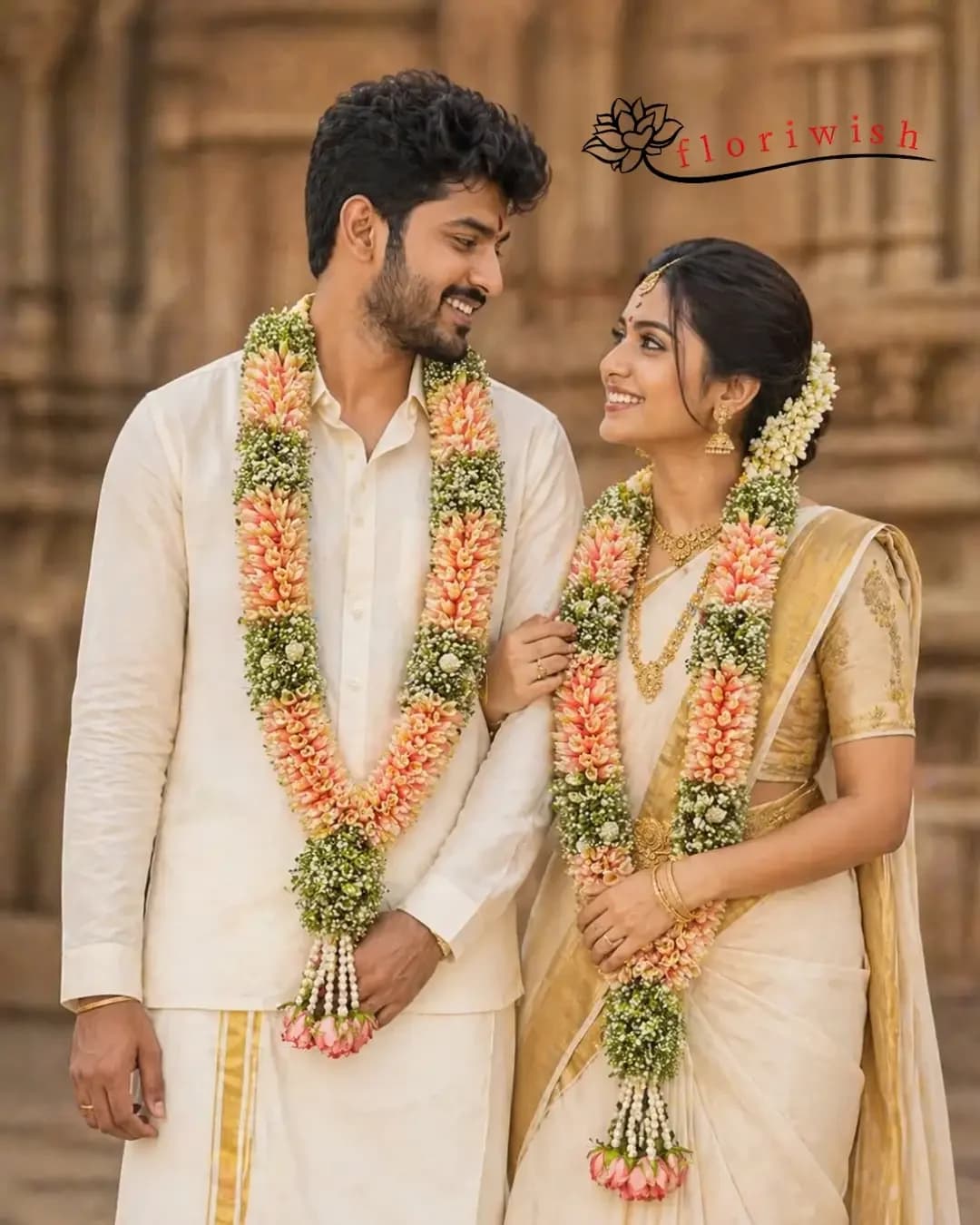 Rose Petals South Indian Jaimala — view 1 of 1