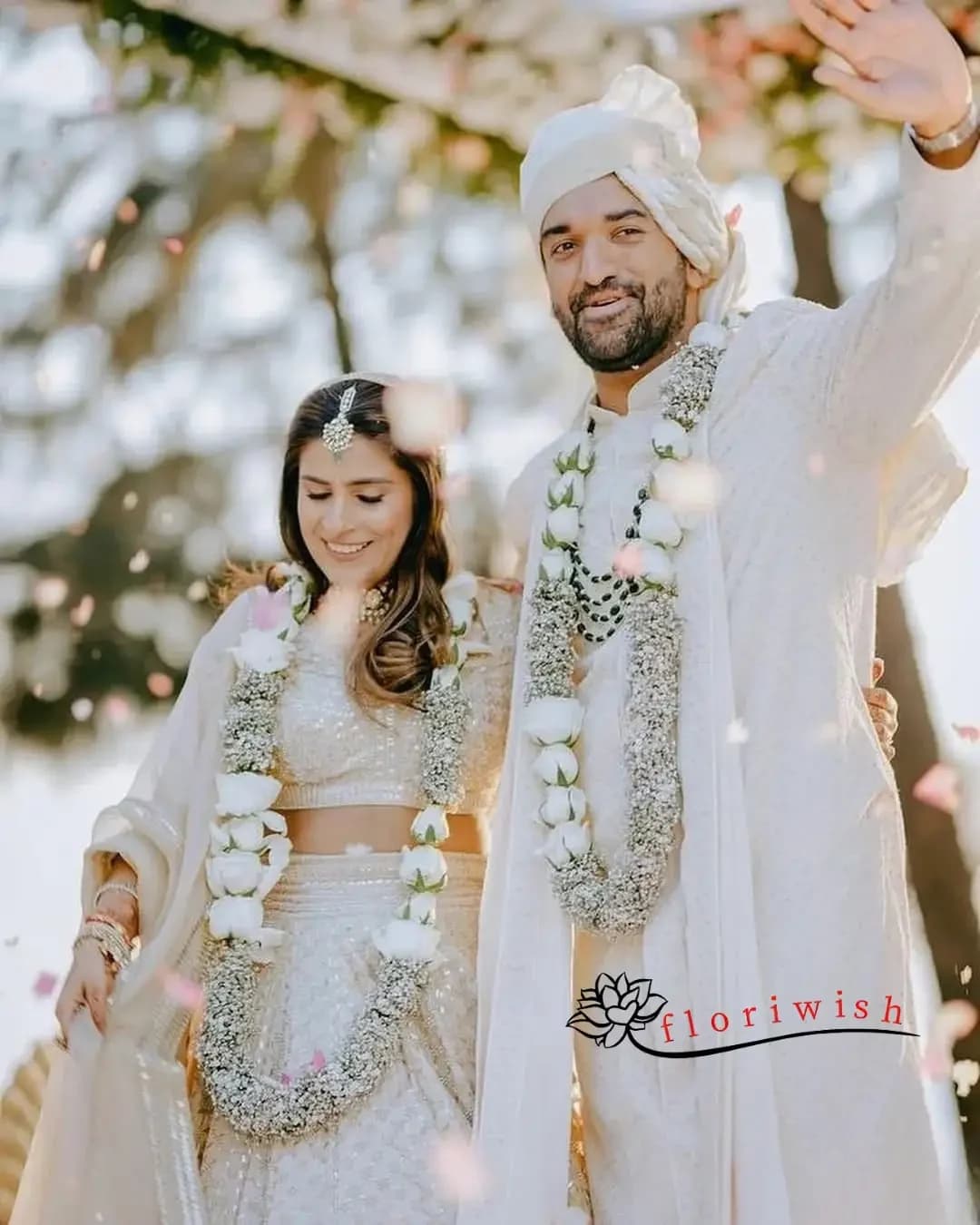 White Rose Garland for Wedding — view 1 of 1