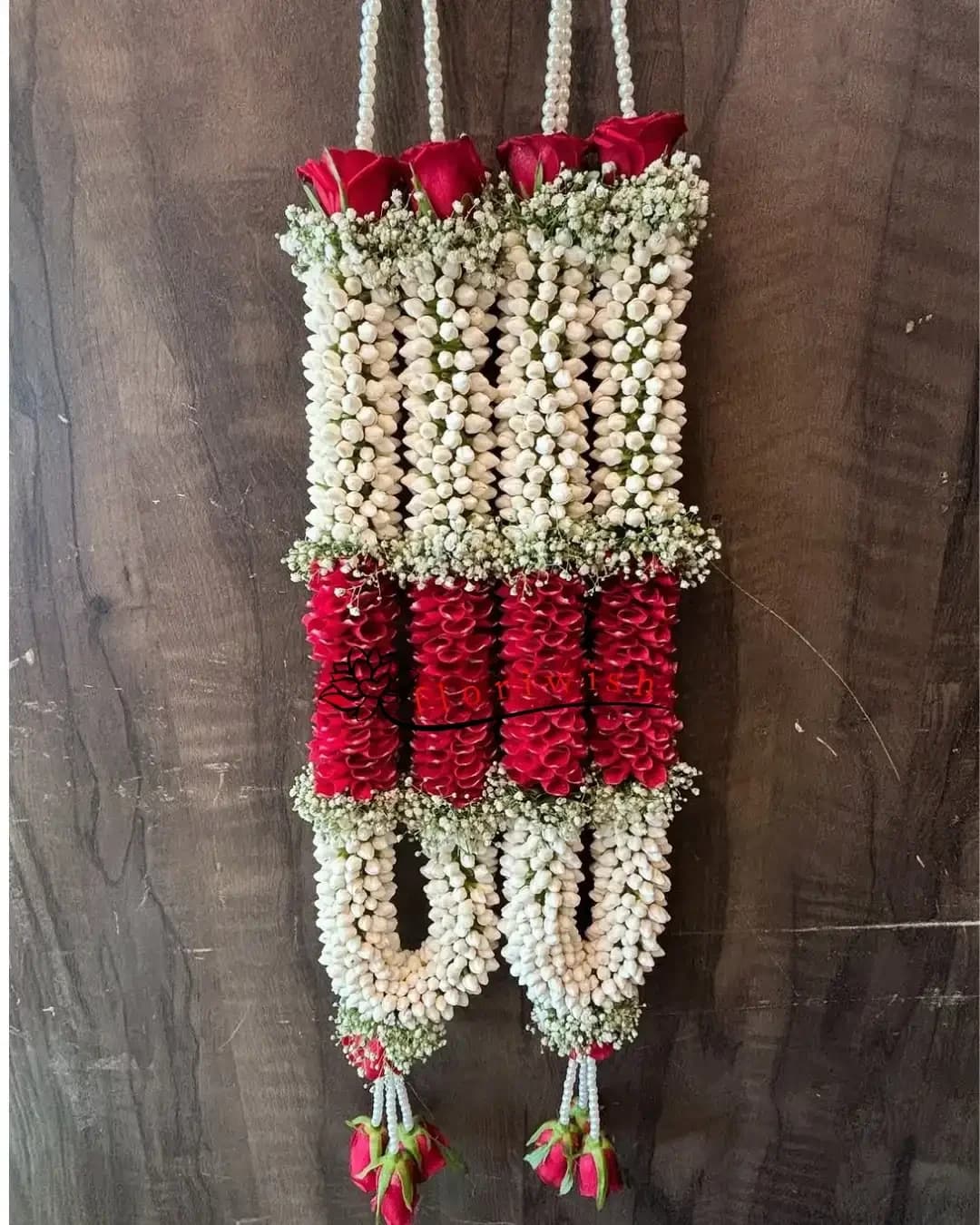 Blush Rose Mogra Varmala — view 1 of 1