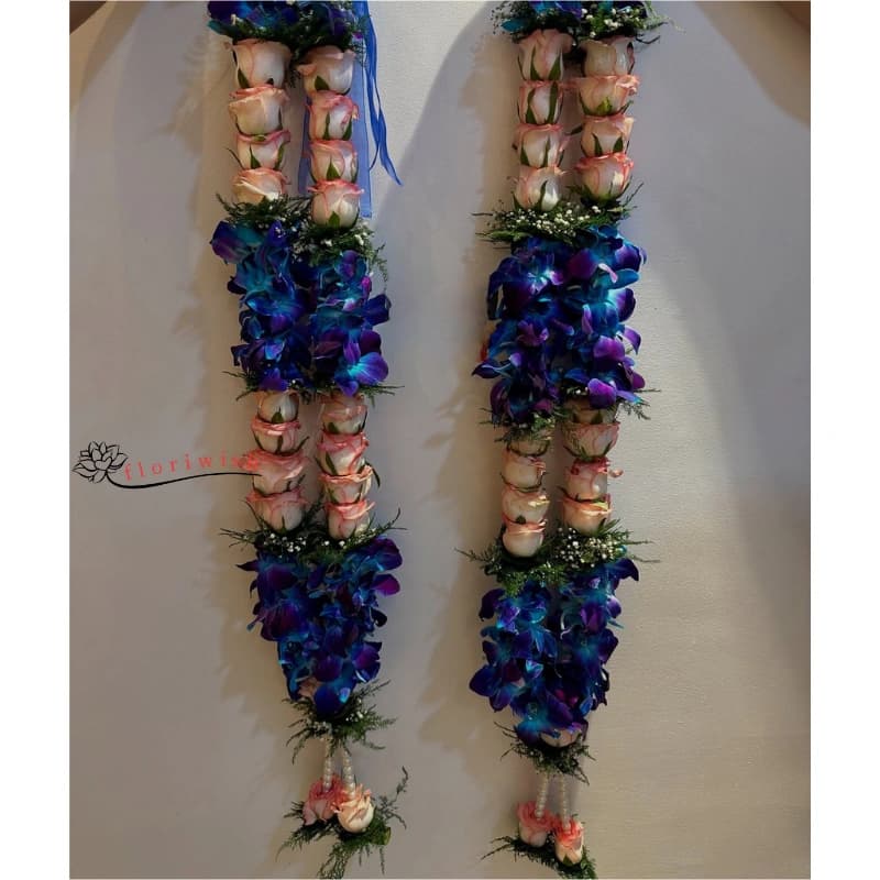 Blue Orchid Varmala — view 1 of 1