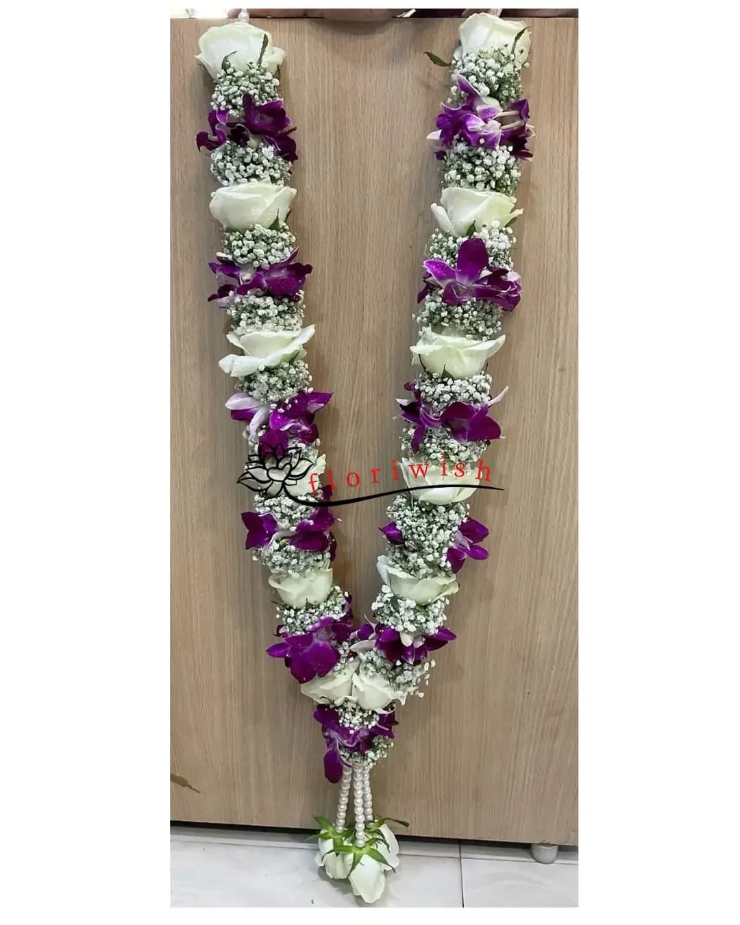 Rose and Orchid Varmala — view 1 of 1