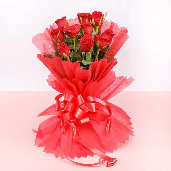 Red Roses Flowers  & Ferrero Combo — view 2 of 3