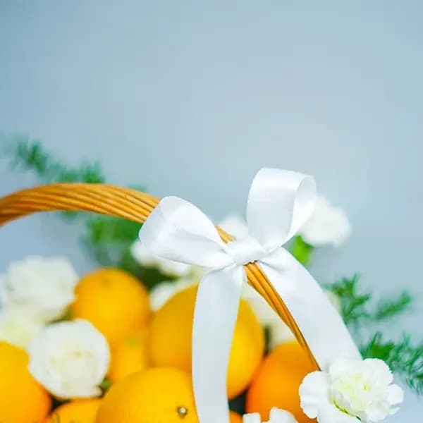 Floral Orange Basket Set — view 3 of 3
