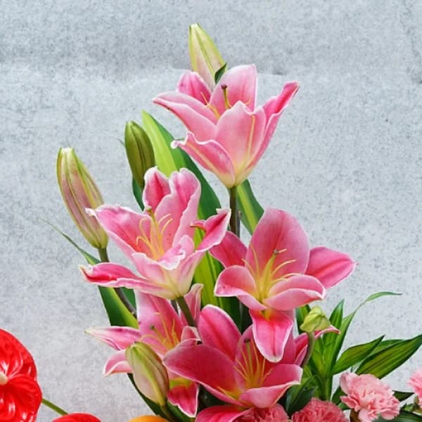 Charming Lily N Orange Vase Set — view 2 of 4