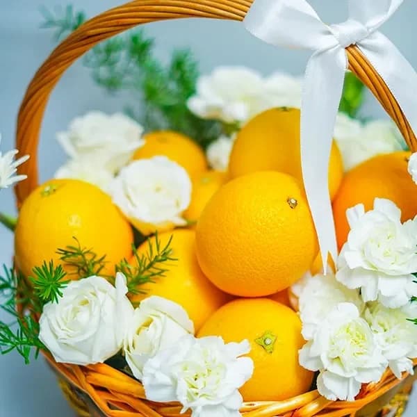 Floral Orange Basket Set — view 2 of 3