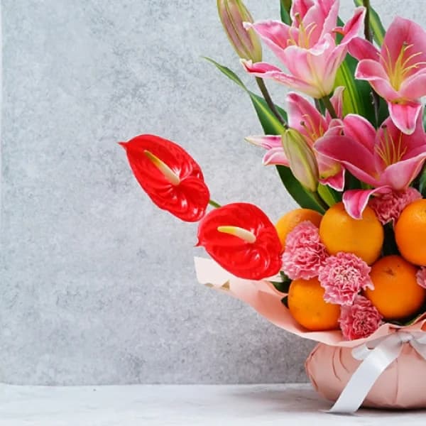 Charming Lily N Orange Vase Set — view 3 of 4