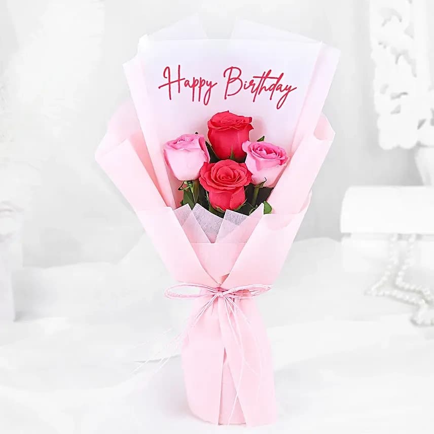 Angelic Rose Flowers  Bouquet & Black Forest Birthday Bliss — view 2 of 5